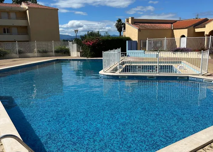 T2 Rdc A Canet En Roussillon Europa 4 Pers ,Piscine,Clim, Tennis, Parking