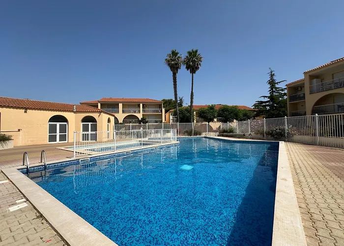 T2 RDC à Canet en Roussillon Europa 5 pers ,clim, piscine, tennis, parking