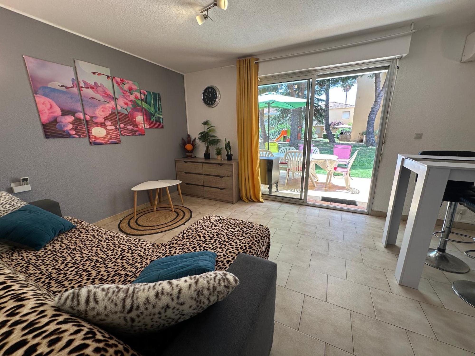 T2 Rdc à En Roussillon Europa 5 Pers ,clim, Piscine, Tennis, Parking Appartement Canet-en-Roussillon