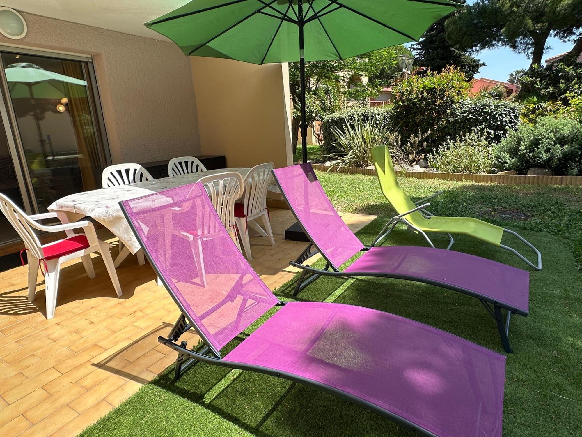 T2 Rdc à En Roussillon Europa 5 Pers ,clim, Piscine, Tennis, Parking Canet-en-Roussillon
